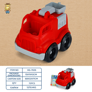 Mini Fire Truck Car <b>Toy</b> with Water Tank Friction Free Wheeling Hard Plastic Red Beach <b>Vehicle</b> for Kids 3 Years+ - Product Image 5