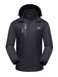 Wholesale <b>Men</b> Formal Long Autumn Zipper Waterproof Hooded Safari Jacket Outdoor <b>Raincoat</b> - Product Image 6