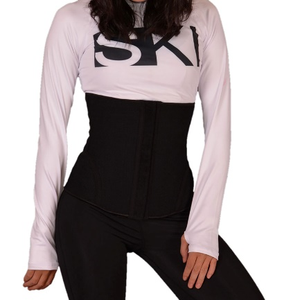 Corset Waist Trainer <b>for</b> <b>Women</b> <b>Girdle</b> Cincher with Adjustable Hooks 3 Hook Latex Shaper - Product Image 1
