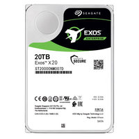Disco Duro Mecánico Empresarial S Eagate ST20000NM007D Exos de 20 TB con Tecnología de Helio para Almacenamiento NAS