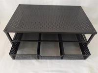 Fabrication de support pour écran d'ordinateur de bureau Organisateur de bureau en maille métallique avec tiroir et porte-stylo Organisateur de bureau