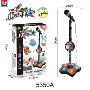 Microphone pour enfants avec support, karaoké, instrument de musique, jouet éducatif stimulant le cerveau, <span class=keywords><strong>cadeau</strong></span> d'anniversaire pour fille et garçon - Product Image 5