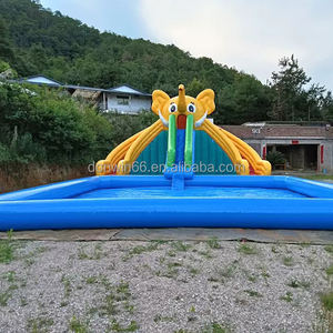 Parc aquatique gonflable commercial avec jeux, château gonflable et toboggan aquatique avec <span class=keywords><strong>piscine</strong></span> pour le plaisir en plein air - Product Image 1