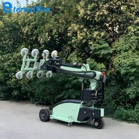 Pengangkat Vakum Batu Granit Mini Elektrik 8 Pompa Robot 800KG Dengan Tinggi 5m