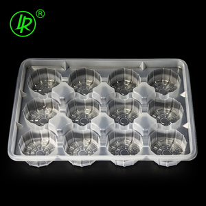 Tùy chỉnh 12 khoang Vòng cấp thực phẩm PP rõ ràng nhựa dùng một lần mochi bánh <span class=keywords><strong>container</strong></span> - Product Image 3