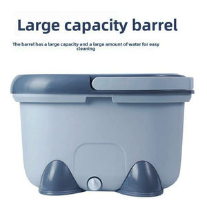 Juego de Mopa y Cubeta de <span class=keywords><strong>Limpieza</strong></span> de Pisos con Palo Telescópico de Acero y Mango Giratorio Mágico de 360 Grados de Alta Calidad y Durabilidad - Product Image 4