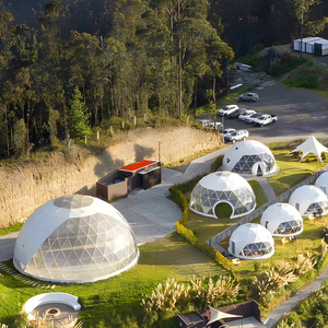 เต็นท์ geodesic วงกลมตั้งแคมป์กลางแจ้งกำหนดเองสำหรับใช้ในโรงแรมหรือนิทรรศการ - Product Image 1