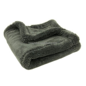 1400GSM 40x40cm Grueso Cuidado del coche Absorbente Dual Twisted Loop Microfibra Paño de limpieza del coche para Auto Detailing Secado Toalla de lavado - Product Image 5