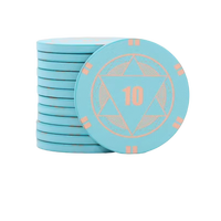 Jeu de Mahjong professionnel en acrylique avec dés et jetons à coins arrondis, indicateur de vent, pour divertissement familial décontracté