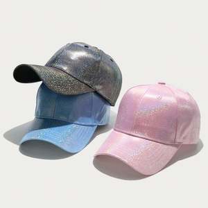 Gorra de Béisbol de Alta Calidad, Estilo Clásico, con Parte Superior Rígida de Cuero PU Brillante, Deportiva, Informal, Unisex, para Exteriores, Protección Solar - Product Image 2