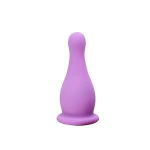 Ventouses de massage en silicone bleu doux pour thérapie par ventouses, outil de massage par aspiration sous vide pour le soin de la peau du visage et du corps, soulagement de la douleur, OEM disponible - Product Image 1