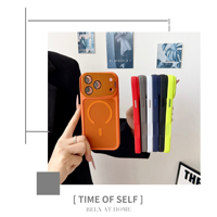 Coque de téléphone magnétique antichute à couverture intégrale avec support et grande fenêtre pour objectif, vente en gros d'usine, pour iPhone 18 Pro Max, 17 Pro Max, 16 Pro Max