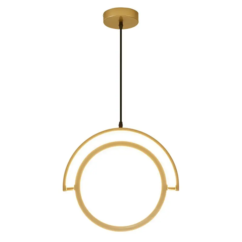 Honhill — lustre led circulaire minimaliste moderne en fer forgé, pour salle à manger, salon, bureau, salle de classe de danse et autres