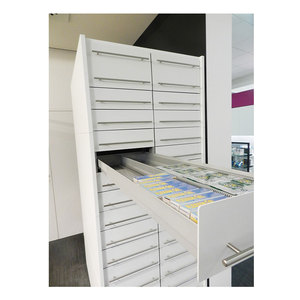 Columnas de Almacenamiento Médico, Estante Deslizante de Metal para Farmacia - Product Image 1