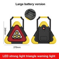 Réflecteur de sécurité pliable, outil d'urgence pour voiture, outil d'urgence, panneau LED en Triangle d'avertissement de voiture