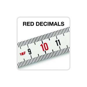 METRICA - 18012 2 mètres-Fibre de verre-Décimales rouges-MÈTRES PLIANTS EAN 8001066180127 - Product Image 1