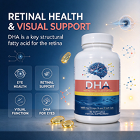 Gélules molles DHA OEM 830mg Oméga 3 avec EPA pour la fonction cognitive du cerveau et le soutien du système nerveux, saveur fraise