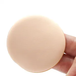 new material Rubycell 1.8t Professional Pu Beauty make up puffs Custom Logo Round Facial Air Cushion Powder Puff