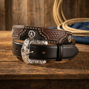 High Quality Custom Length Cow Hide Leather Belt Handcrafted Steel Square Solid Waterproof Pin Comfortable Men Belts BS - Product Image 1