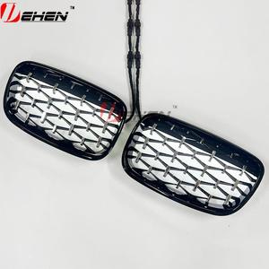 Pour BMW <span class=keywords><strong>X5</strong></span> X6 Série <span class=keywords><strong>E70</strong></span> E71 E72 LED Noir Brillant Grille Modification Double Ligne Grille Double Barre Grille 2007-2014 - Product Image 1