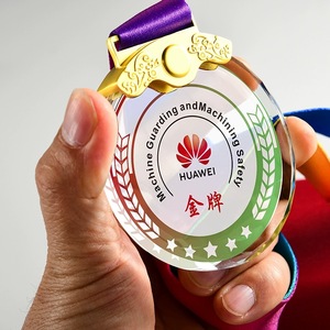 Cheap Wholesale Custom Crystal Marathon Running <strong>Sports</strong> <strong>Medals</strong> Glass Football Soccer Prize Awards - Product Image 6