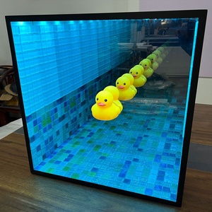 Boîte à lumière miroir à bande LED personnalisée, boîte à lumière miroir infini 3D, intérieur et extérieur pour la natation - Product Image 6