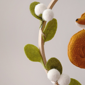 Sexe neutre feutre <span class=keywords><strong>renard</strong></span> lune bébé douche décor safari bois bébé à la main berceau mobiles pour pépinière - Product Image 4