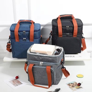 Grand sac isotherme portable <span class=keywords><strong>Oxford</strong></span> pour le déjeuner, les pique-niques, le camping, la plage, sac isotherme avec bandoulière, porte-bière avec <span class=keywords><strong>poignée</strong></span> - Product Image 3