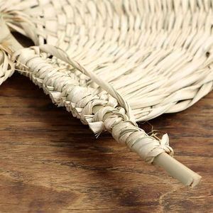 Abanico de Bambú con Diseño de Hoja de Rafia, Arte de Pared Ecológico, Artesanía Hecha a Mano para Decoración del Hogar - Product Image 5