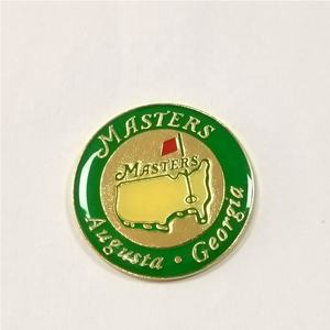 ホールセールスカスタムロゴZnic合金金属エナメル磁気ゴルフボールマーカー帽子クリップ付き - Product Image 2