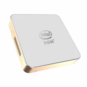 Soyeer Metal kasa Mini PC Intel Apollo göl N3350 J3455 CPU kadar 2.40GHz AK7 2HDMI çift bant WIFI ve ekran ofis PC