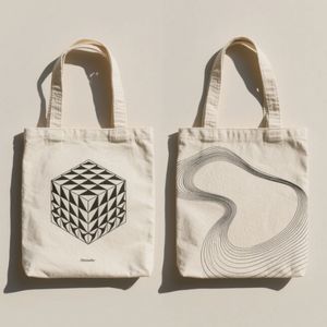 Bolso de lona de algodón reciclado ecológico impreso personalizado Bolso de compras colorido con logotipo personalizado - Product Image 3