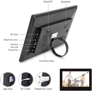Marco <span class=keywords><strong>de</strong></span> Fotos Digital <span class=keywords><strong>de</strong></span> 7, 8, 9 y 10 Pulgadas con Descarga Gratuita <span class=keywords><strong>de</strong></span> Mp3, Mp4, Calendario, Led, Plástico A3 A4 y Reproducción <span class=keywords><strong>de</strong></span> Video - Product Image 6