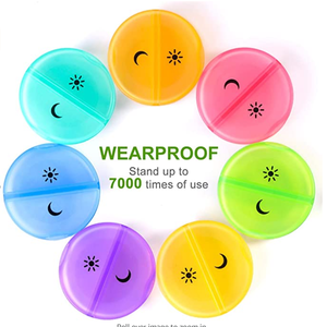 OEMウィークリーピルオーガナイザー1日7日<span class=keywords><strong>2</strong></span>回ピル/ビタミン/魚油/サプリメント用の大きなデイリーピルケース - Product Image 2