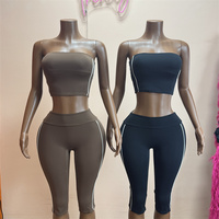 Ensemble de survêtement 2 pièces pour femme – Tenue de yoga, vêtements de sport, pilates, fitness, gym et entraînement