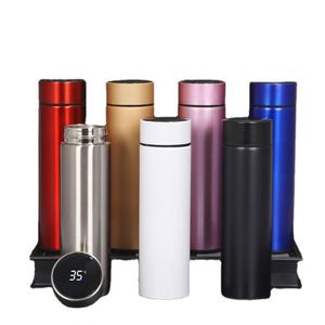 Bouteille d'eau isotherme intelligente en acier inoxydable 304 de 500 ml/17 oz avec affichage LED de la température – Tasse thermomètre économique - Product Image 3