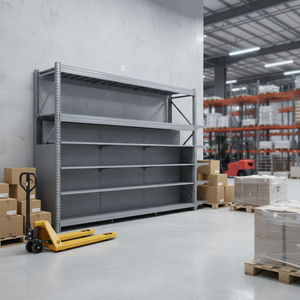 Espositore in <span class=keywords><strong>Metallo</strong></span> Resistente, Scaffali Multifunzione per Supermercati, Scaffalatura per Esposizione e Stoccaggio, Scaffale Gondola - Product Image 2