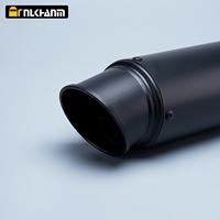NLKHANM Silencieux d'échappement universel 60 mm en carbone pour moto avec DB Killer, accessoires de modification et de mise à niveau pour PCX160, garantie 1 an