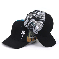 Gorra Trucker Unisex con Logotipo Personalizado, Diseño de Palmera, Impresión por Sublimación, Ajustable, Estilo Snapback, para Senderismo, Modelo 112