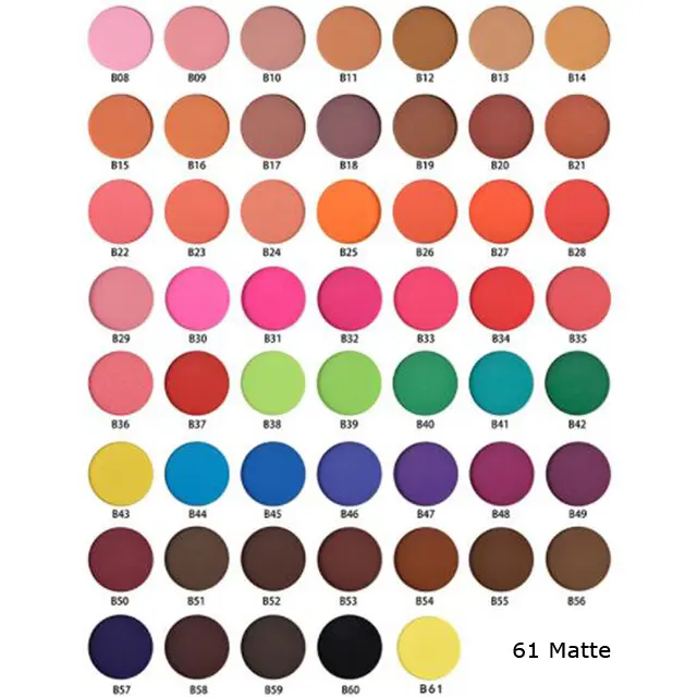 61 colors eyshadows cosmetics individual single makeup high pigment eyeshadow 26mm DIY hot sale in USA UK CANADA