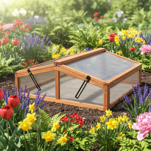 Mini-serre en bois de <span class=keywords><strong>sapin</strong></span>, serre froide en bois pour extérieur - Product Image 3
