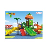 Terrain de jeux en acier inoxydable pour enfants, terrain d'extérieur à double glissière, Design de mode commerciale, haute qualité