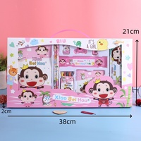 Vente directe d'usine en gros de fournitures scolaires pour enfants trousse à crayons ensemble de papeterie boîte-cadeau pour les élèves du primaire