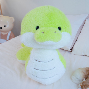 Serpiente verde de peluche al por mayor, animal de peluche, regalo para niños, decoración de Navidad y Año Nuevo, muñeco de serpiente de peluche graso - Product Image 3