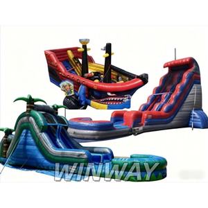 Tobogán inflable de pingüino ártico con Castillo de nieve y diseño de copos de nieve Equipo de juego grande para niños al aire libre - Product Image 3