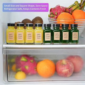 Logo kustom 0.5oz 1oz 2 oz 4oz dapat digunakan kembali kaca kecil botol Shot jahe dengan tutup kedap udara, wadah jus mulut lebar - Product Image 3