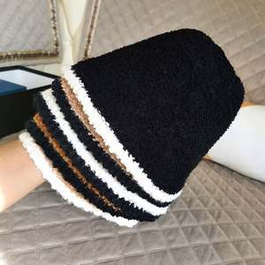 Sombrero de Piel de Cordero Multicolor para Mujer, Otoño e Invierno, Color Sólido, Cálido y Acogedor - Product Image 2