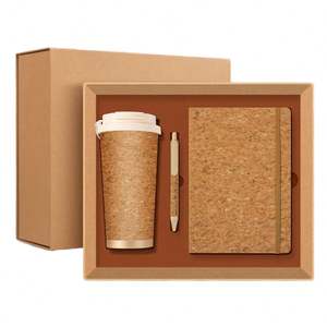 Three in One Luxury Business Gift <b>Set</b>, Premium Executive Customized Logo, <b>Notebook</b> Pen, Vacuum Cup Gift Box <b>Set</b> - Product Image 4