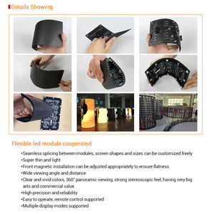 Pantalla LED esférica de alta calidad para interiores y exteriores P1.25/P1.53/P1.86/P2/P2.5/P3/P4/P5/P6/P8/P10, pantalla LED flexible para exteriores. - Product Image 6