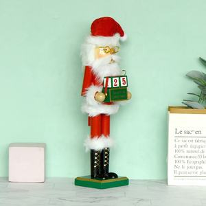 Navidad décor marionnettes main personnalisé casse-noisette soldat artisanat articles <span class=keywords><strong>de</strong></span> noël ornement <span class=keywords><strong>Santa</strong></span> <span class=keywords><strong>Cruz</strong></span> jouets casse-noisette en bois - Product Image 2